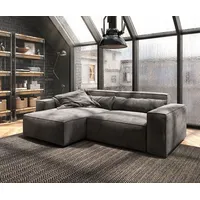 DeLife Ecksofa Sirpio L 260x160 cm Mikrofaser Khakibraun Recamiere variabel