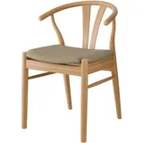Stuhl HAMMEL FURNITURE "Frida, Esszimmerstuhl, Wohnzimmerstuhl", , eiche geölt, eiche geölt, B:53cm H:75cm T:54cm, Massivholz, Stoff, Stühle, Massivholz, gepolsterte Sitzfläche, versch. Farbvarianten