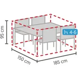 LC Garden Schutzhülle für Dining Sets S 150 x 185 x 95 cm Grau