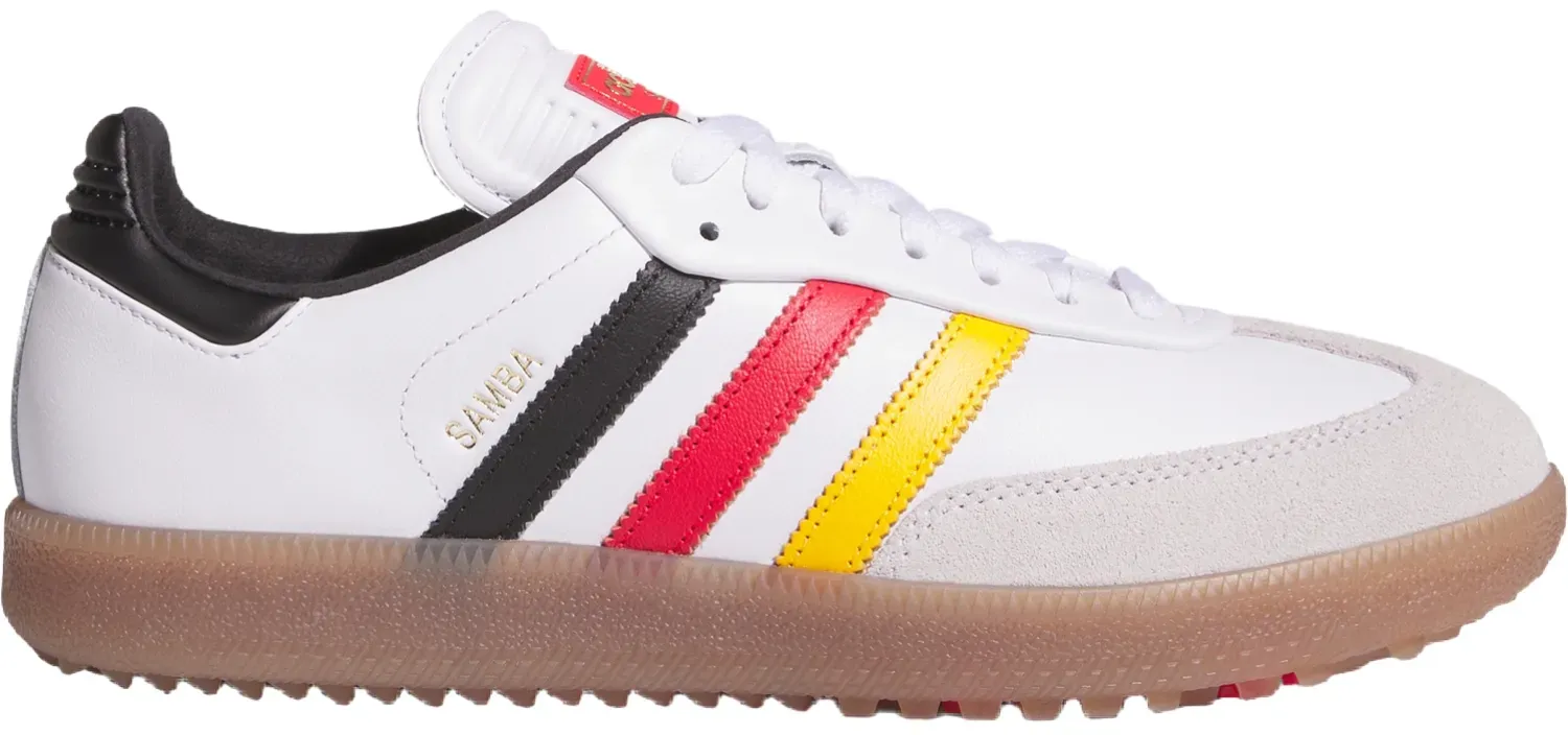 adidas Golf Originals Golfschuhe Unisex Samba, weiß/schwarz/rot