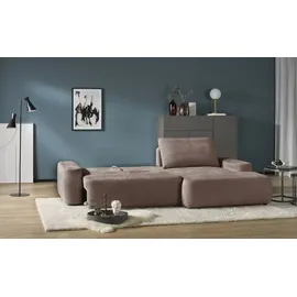 Uno Ecksofa mit Schlaffunktion Bouli ¦ braun ¦ Maße (cm): B: 264 H: 105 T: 162.0