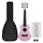 vidaXL Sopran-Ukulele-Set mit Tasche für Kinder Rosa 23"