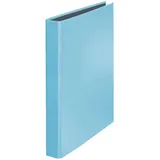 Original Falken PastellColor Ringbuch. Made in Germany. 2-D-Ring-Mechanik DIN A4 Füllhöhe 25 mm Himmel-Blau Kalender Organizer Ring-Ordner Hefter Plastikordner ideal für Büro und Schule