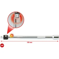 KS TOOLS 919.3804, Einzelner Artikel, Verlängerungsstange, Chrom-Vanadium-Stahl,