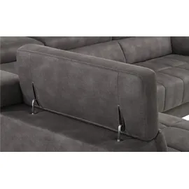 Uno Ecksofa Mikrofaser , grau , Maße (cm): B: H: 72 T: 211.0