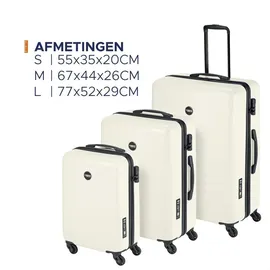 Princess Traveller PT01 4-Rollen Cabin 55 cm / 0 l pearl white/beige