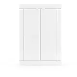 Schuhschrank Badin 51 weiß Hochglanz 78x114x35 cm Kommode Sideboard Garderobe