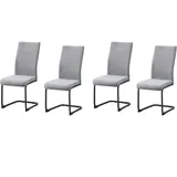 Hti-Living HTI-line Schwingstuhl 4er-Set Grau