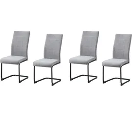 Hti-Living HTI-line Schwingstuhl 4er-Set Grau