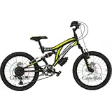 biciclette canellini Kinderfahrrad MTB Canellini Colorado 20" Full Suspension – Schwarz/Gelb - Schwarz/Gelb