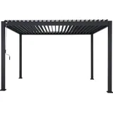 LECO Lamellenpergola DELUXE 3x4m anthrazit