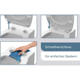 Schütte WC-Sitz Stone Kunststoff Grau