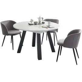 58 aufm Kessel Edda 110 x 78 x 110 cm grau/weiß