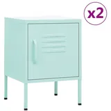 vidaXL Nachtschrank 35 x 35 x 51 cm Minzgrün