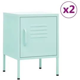 vidaXL Nachtschrank 35 x 35 x 51 cm Minzgrün