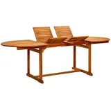 vidaXL Gartentisch Ausziehbar (160-240)x100x75 cm Braun