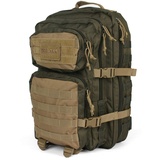 Mil-Tec US Assault Pack Backpack,L,Ranger Green/Coyote
