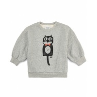 Bobo Choses - Sweatshirt CAT O'CLOCK in light heather grey, Gr.116/122