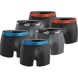 Puma Boxershorts 6er Pack Schwarz M