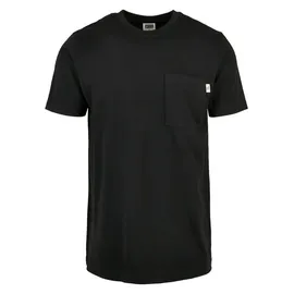 URBAN CLASSICS Organic Cotton Basic Pocket Tee - Schwarz - S