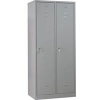 Gürkan Spind lichtgrau 103967, 2 Schließfächer 80,0 x 50,0