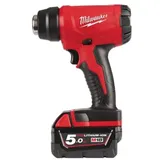 Milwaukee Akku-Heißluftgebläse M18 BHG-502C 18 V 2 AkkuS 5.0 AH - 1 Ladegerät 80 Min bhg-502 C 4933459772,