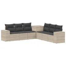 vidaXL Sofa Set 7-tlg. grau/dunkelgrau