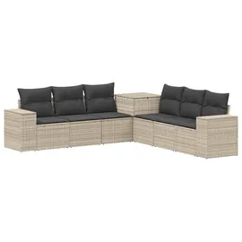 vidaXL Sofa Set 7-tlg. grau/dunkelgrau