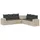 vidaXL Sofa Set 7-tlg. grau/dunkelgrau