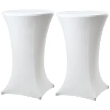 Trutzholm Stehtischhusse Weiß Ø 60 cm 2er Set