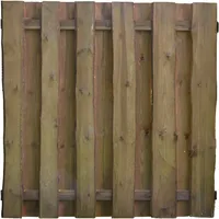 Tetzner & Jentzsch Sichtschutzelement 180 x 180 cm Braun Holz