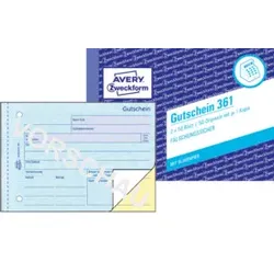 Gutscheinheft A6h 2x50bl ZWECKFORM 361