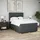 vidaXL Boxspringbett 140 x 200 cm Dunkelgrau