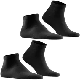 Falke Happy 2er Pack black 39-42