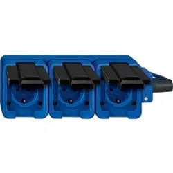 Merten 229393 Mobile SCHUKO-Dreifach-Steckdose Schlagfest waagrecht