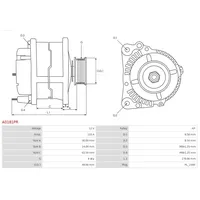 AS-PL Generator VW,AUDI,SKODA A0181PR VW Passat Variant (3C5)