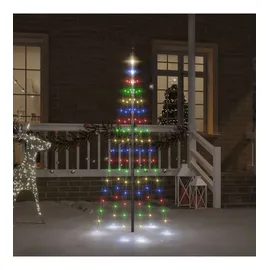 vidaXL LED-Weihnachtsbaum für Fahnenmast 180 cm mehrfarbig