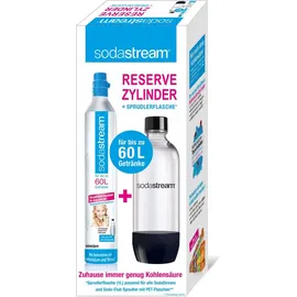 Sodastream PET-Flasche 1 l schwarz + Zylinder