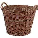 Adam Schmidt 1325/1 Weidenkorb mit 2 Griffen, unbehandelt, Ø 46 x 31 cm, natur