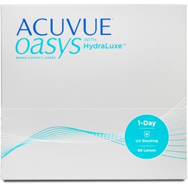 Acuvue Oasys with HydraLuxe 90 St. / 9.00 BC / 14.30 DIA / +5.50 DPT