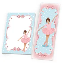 Junapack Lesezeichen & Mini-Notizblöcke A7 Ballerina 12 St.
