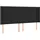 vidaXL Boxspringbett mit Matratze & LED Schwarz 160x200 cm Kunstleder