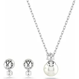 Swarovski Matrix Set, Kristallperle, Rundschliff, weiß