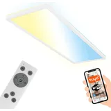 Briloner Smarte LED-Deckenleuchte Tava, 58x20 cm, CCT, dimmbar