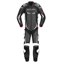 Spidi Track Wind Pro 1-Teiler Motorrad Lederkombi, schwarz-weiss, Größe 48
