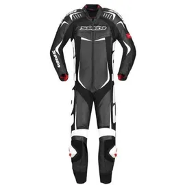 Spidi Track Wind Pro 1-Teiler Motorrad Lederkombi, schwarz-weiss, Größe 48