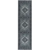 Beliani Teppich Vadkadam Grau 80 x 300 cm,
