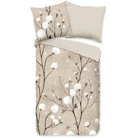 PURE luxury collection Ralfa Blumen Sand 200 x 200 cm + 2 x 80 x 80 cm