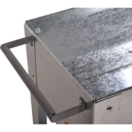 Garden Pleasure Hochbeet Metall 75 x 35 x 80 cm Silber