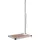 vidaXL Gartendusche mit Bodenplatte 225 cm silber/braun 3070780